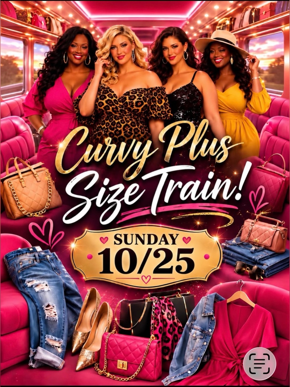 Curvy plus size train
